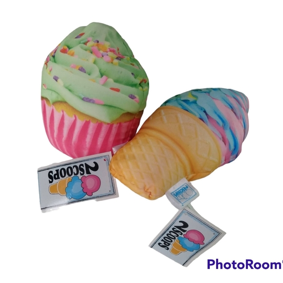 Target Toys Cupcake And Ice Cream Cone Squishy Plush Set Of 2 Poshmark